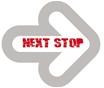 Next Stop logo grå